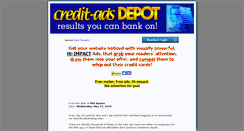 Desktop Screenshot of creditadsdepot.com