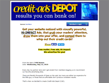 Tablet Screenshot of creditadsdepot.com